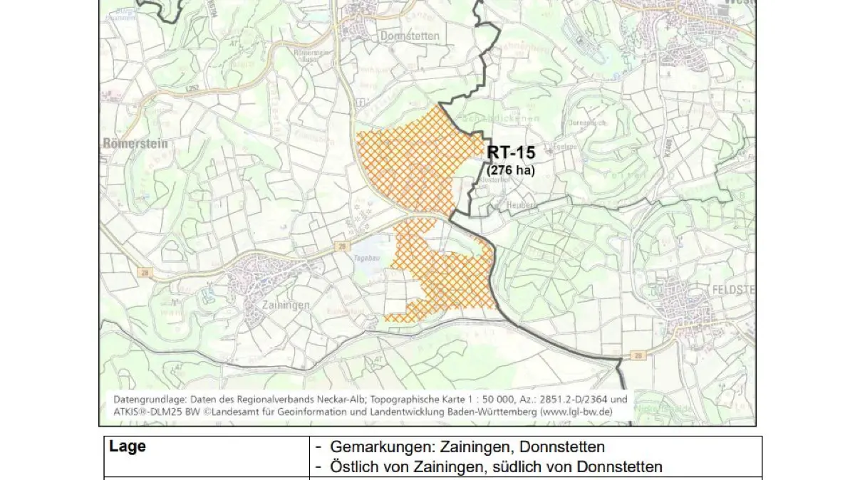 Die schraffierten Flächen zeigen, wo Windräder prinzipiell genehmigungsfähig wären. Ob dort tatsächlich gebaut wird, steht damit noch nicht fest.