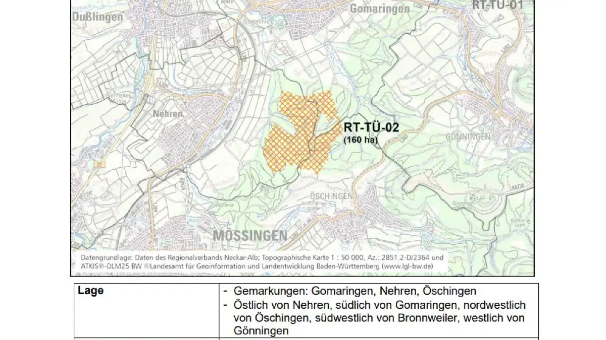 Die schraffierten Flächen zeigen, wo Windräder prinzipiell genehmigungsfähig wären. Ob dort tatsächlich gebaut wird, steht damit noch nicht fest.