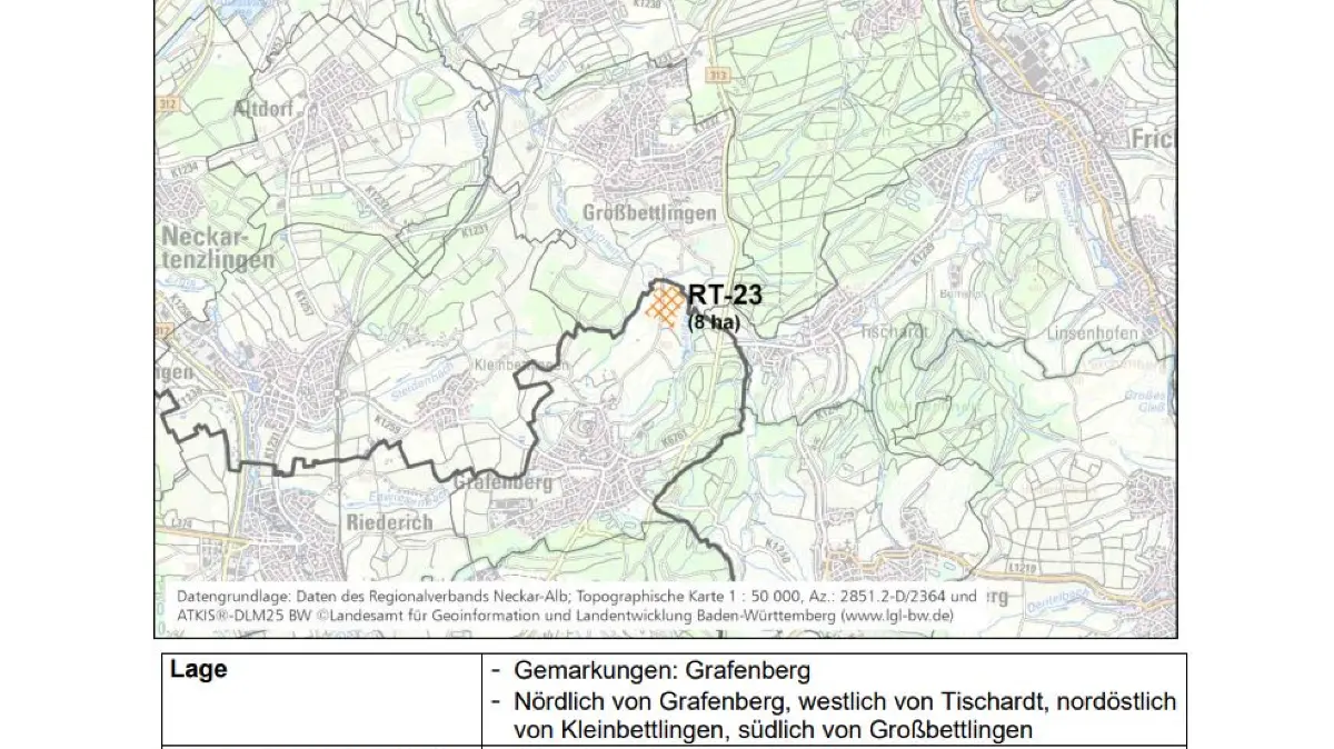 Die schraffierten Flächen zeigen, wo Windräder prinzipiell genehmigungsfähig wären. Ob dort tatsächlich gebaut wird, steht damit noch nicht fest.