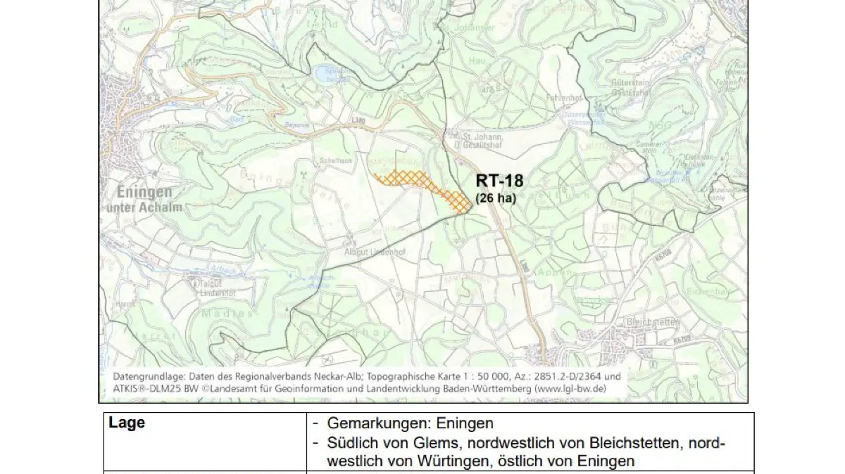 Die schraffierten Flächen zeigen, wo Windräder prinzipiell genehmigungsfähig wären. Ob dort tatsächlich gebaut wird, steht damit noch nicht fest.