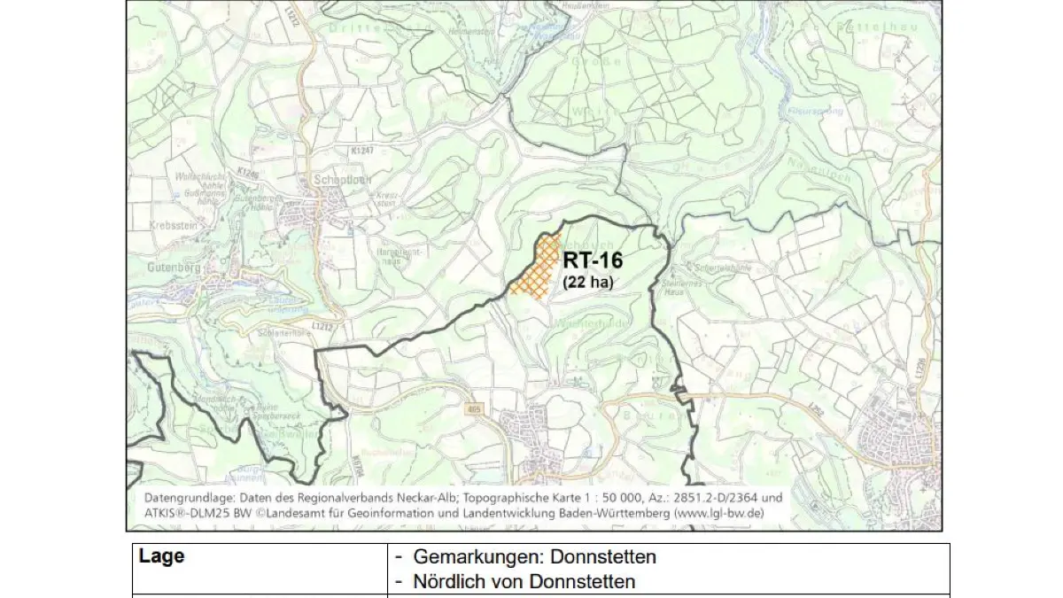 Die schraffierten Flächen zeigen, wo Windräder prinzipiell genehmigungsfähig wären. Ob dort tatsächlich gebaut wird, steht damit noch nicht fest.