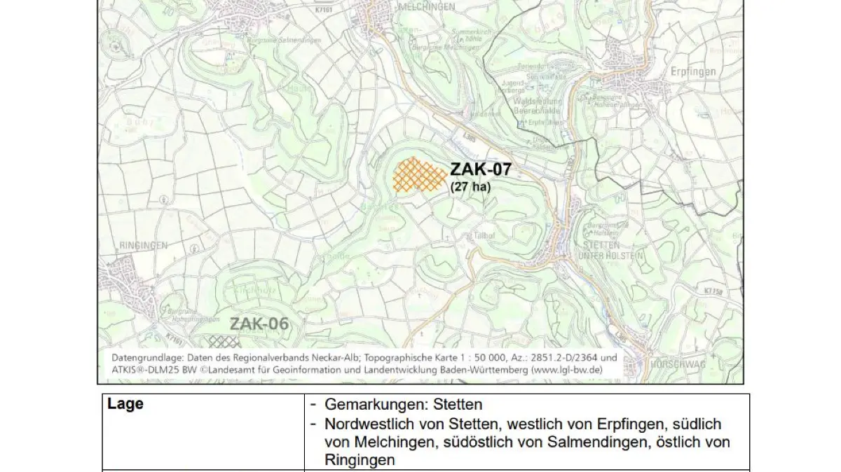 Die schraffierten Flächen zeigen, wo Windräder prinzipiell genehmigungsfähig wären. Ob dort tatsächlich gebaut wird, steht damit noch nicht fest.