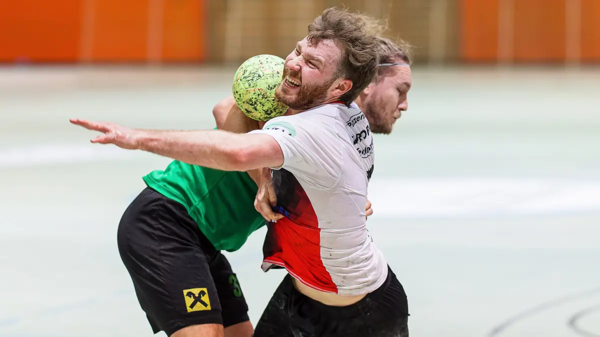 Handball Landesliga: Handball Landesliga; TV Altenstadt - HC Lustenau;
Philipp Hansmann (TV Altenstadt, #5);
18.01.2026; Michelberghalle; Geislingen.
Foto: Thomas Madel