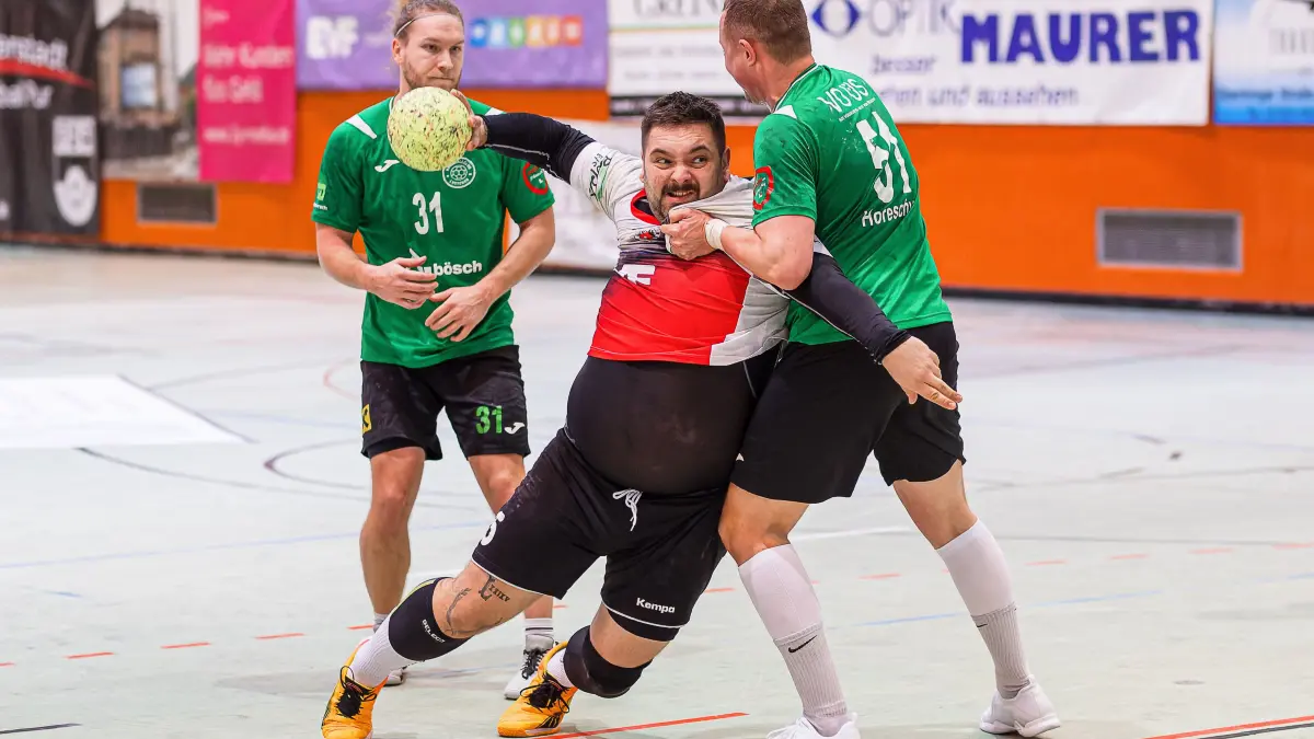 Handball Landesliga: Handball Landesliga; TV Altenstadt - HC Lustenau;
Maximilian Mogath (TV Altenstadt, #15);
18.01.2026; Michelberghalle; Geislingen.
Foto: Thomas Madel