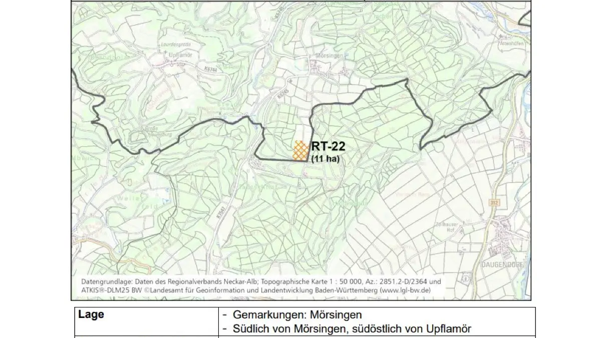 Die schraffierten Flächen zeigen, wo Windräder prinzipiell genehmigungsfähig wären. Ob dort tatsächlich gebaut wird, steht damit noch nicht fest.