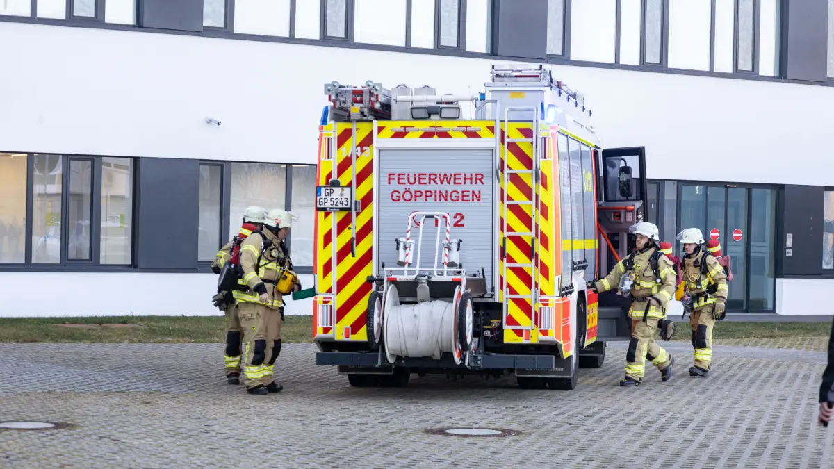 Feueralarm Fehlalarm im Alb Fils Klinikum Feuerwehr