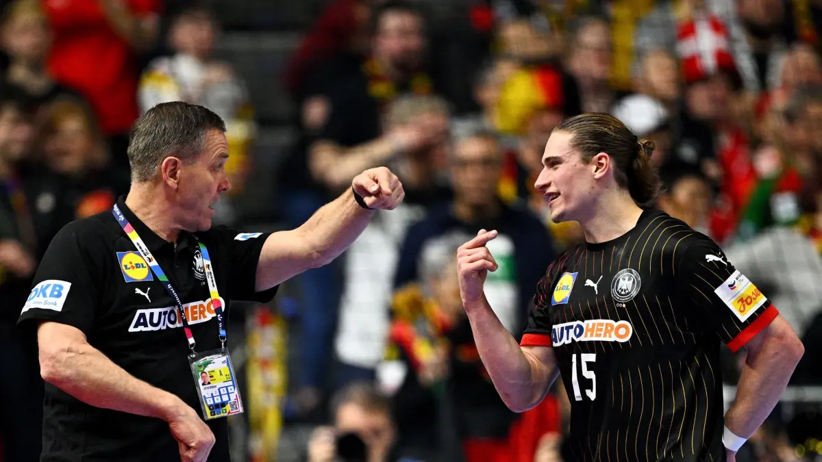 Alfred Gislason (l) und Juri Knorr