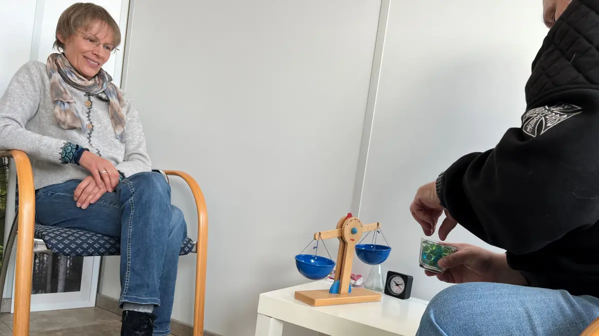 Susanne Dehmel und ihr Klient.