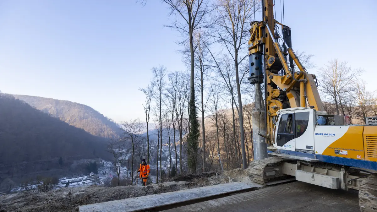 Baustellenbegehung Sanierung Waldhauser Steige - Waldhausen, Eybach