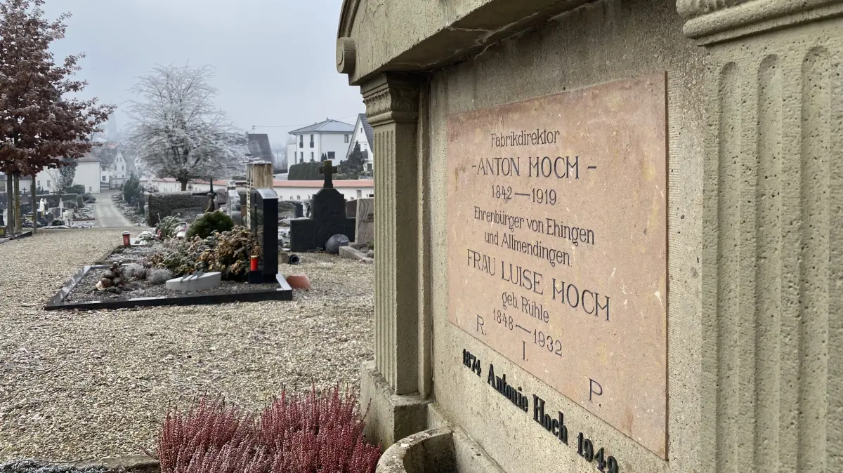 Das Ehrengrab der Familie Hoch. Es soll in den geplanten Stationenweg aufgenommen werden.