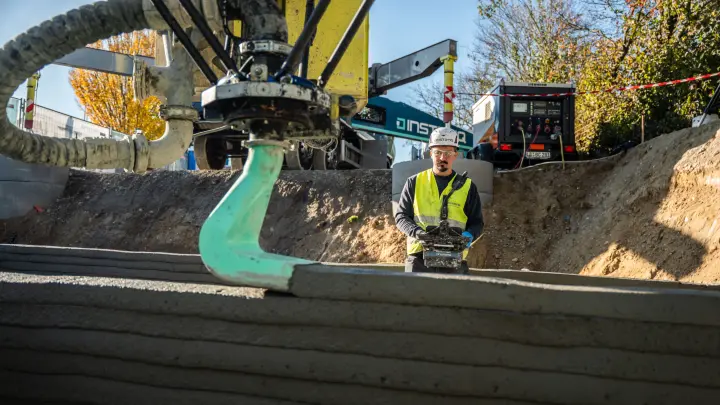 So hat die Baufirma Rupp den ersten Keller weltweit gedruckt