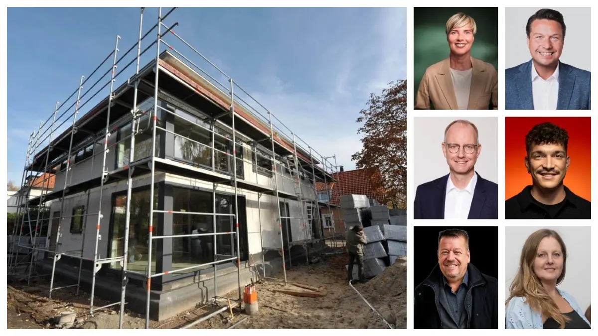 Was sagen die Landtagswahl-Kandidaten zum Thema Bauen? Obere Reihe, von links: Cindy Holmberg (Grüne), Manuel Hailfinger (CDU), mittlere Reihe: Timm Kern (FDP), Yannik Hummel (SPD), untere Reihe: Alexander Gräff (AfD), Sonja Schneiderat (Die Linke).Collage: kid