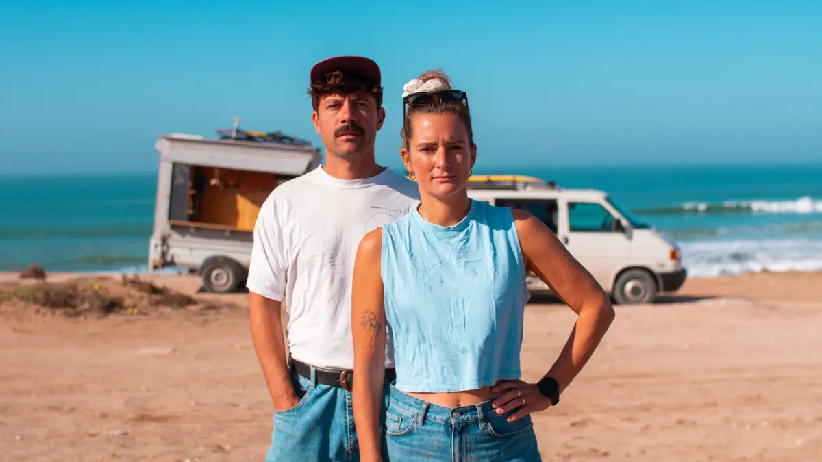Janina Tonello und Matthias Kleiß genießen die unbeschwerte Zeit in Marokko voll und ganz. Was danach kommt, planen sie noch nicht. Foto: privat (Johannes Gey)