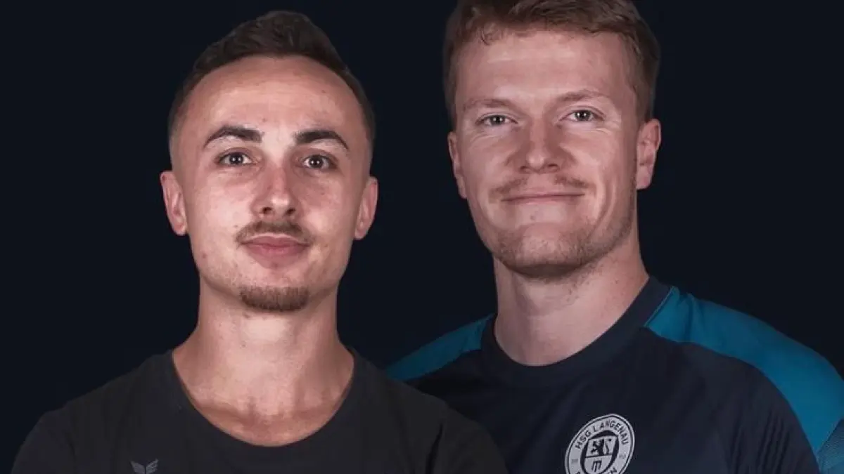 Duo an der Seitenlinie: Lukas Rembold (links), bisher Co-Trainer, rückt auf. Henrik Schenk unterstützt als neuer Co-Trainer.