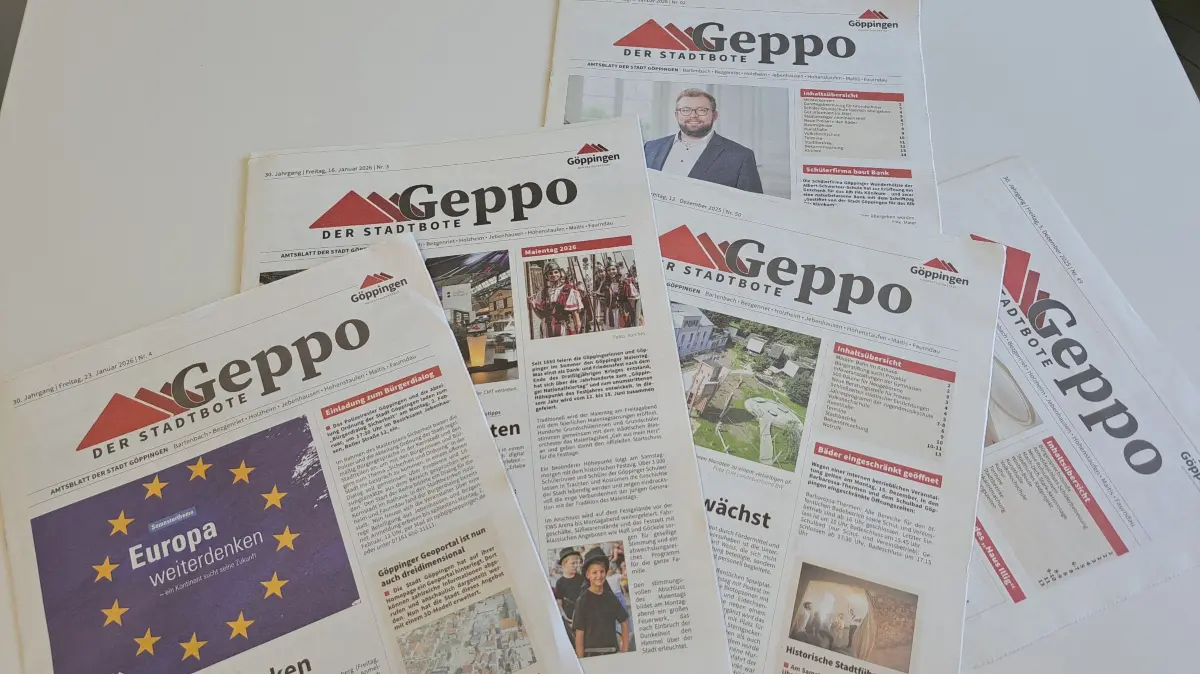 Das Amtsblatt der Stadt Göppingen, der Geppo, wird derzeit noch an alle Haushalte ausgetragen.