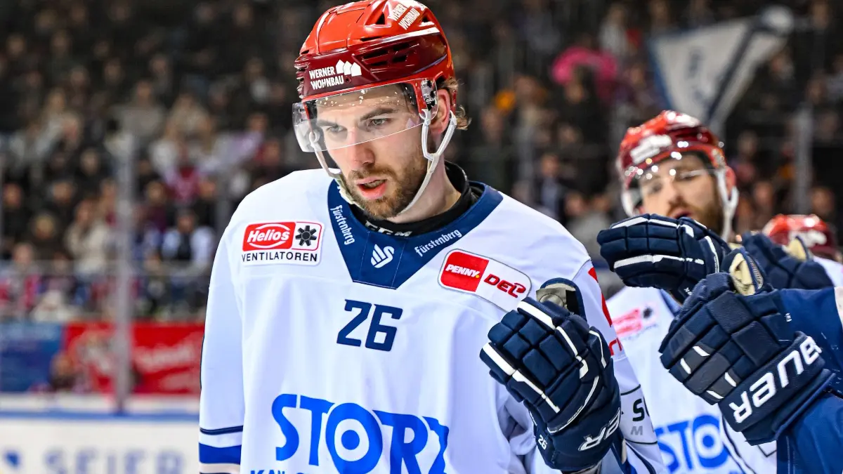 Nach dem 1:2-Anschlusstreffer von Tim Gettinger (Bild) keimte im Schwenninger Lager im Mitteldrittel neue Hoffnung auf. Aber am Ende war der klare Sieg von Ingolstadt verdient.