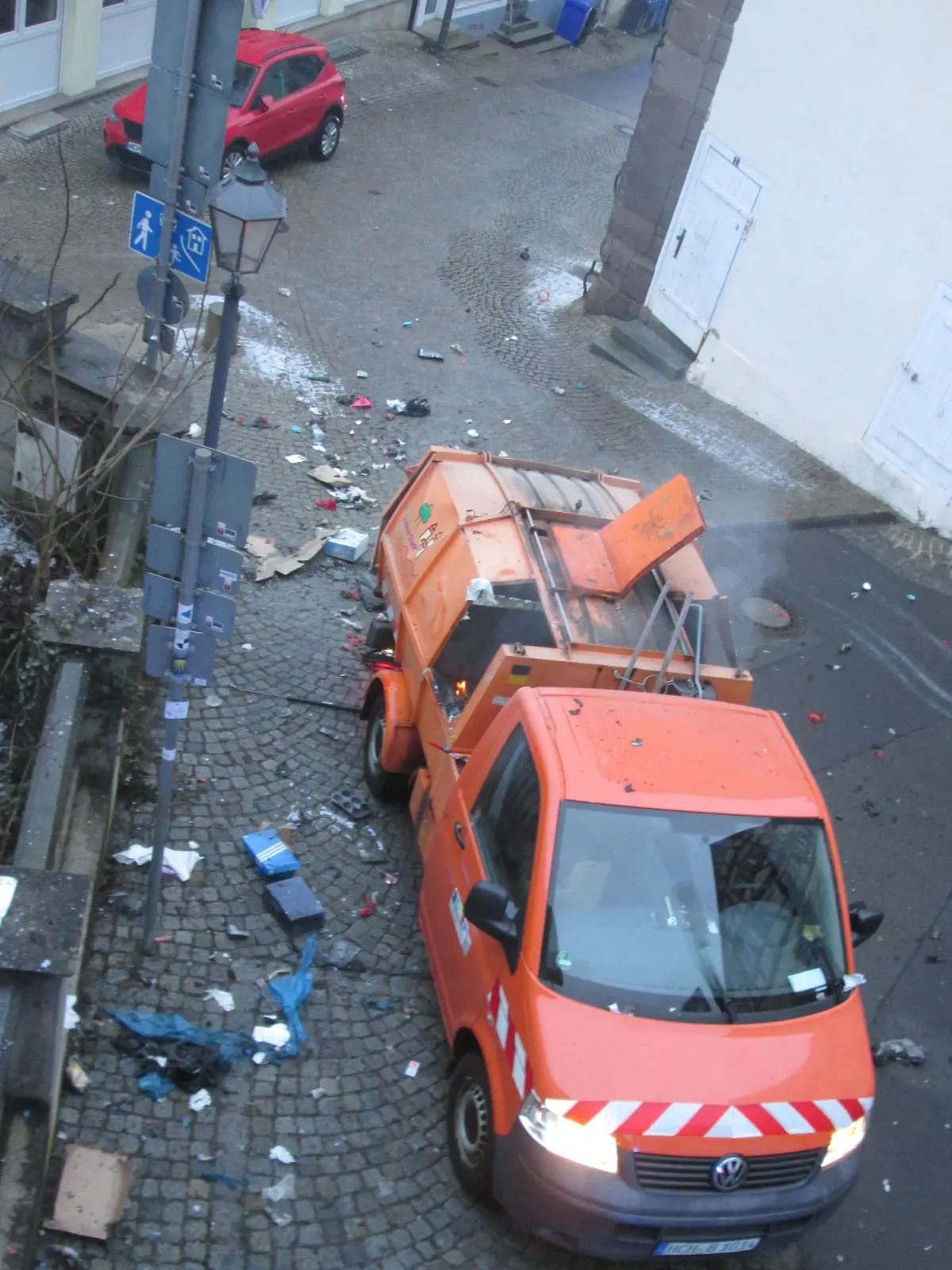 Direkt am Unteren Turm hat sich die Explosioni ereignet.