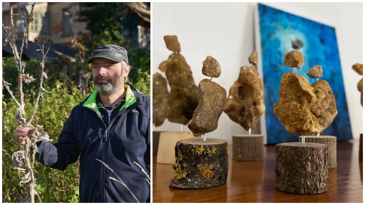 Mit Poesie und bildender Kunst setzt sich der Münsinger Künstler Reinhard Krehl mit der Natur auseinander.