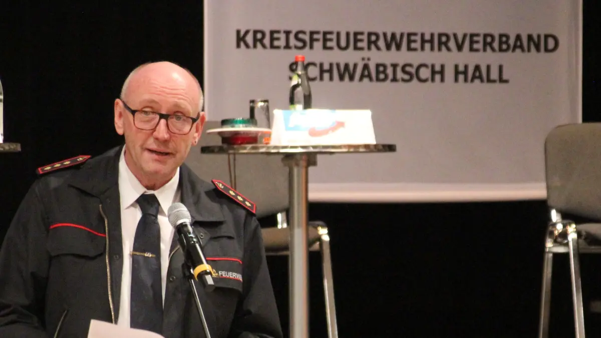 Initiator der Podiumsdiskussion: Alfred Fetzer vom Kreisfeuerwehrverband Schwäbisch Hall.