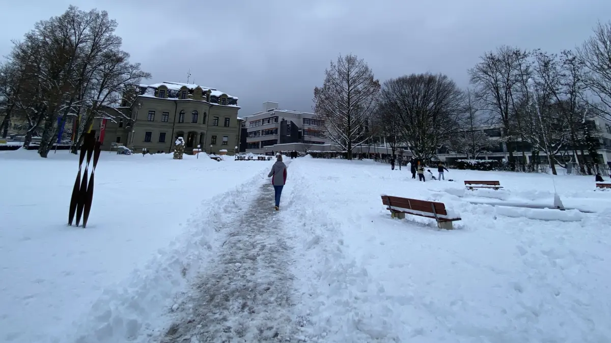 Schneechaos in Gaildorf
