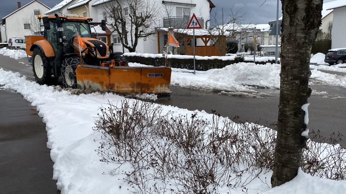 Schneechaos in Gaildorf