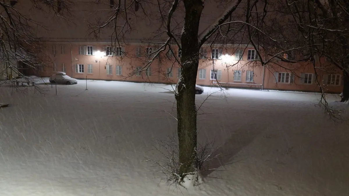 Ordentlich geschneit hat es auch in der Burgbergstraße in Crailsheim.