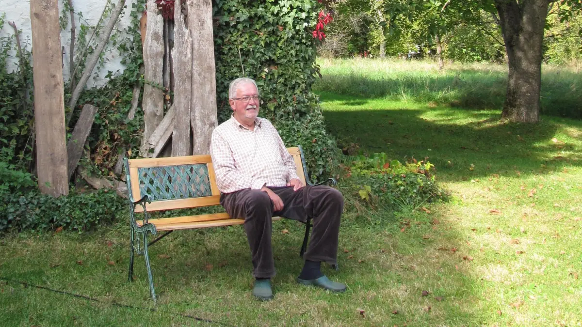 Mathias Mandlier, Gemeinde Kreßberg, schreibt Geschichten aus seiner Kindheit und Jugend auf.
