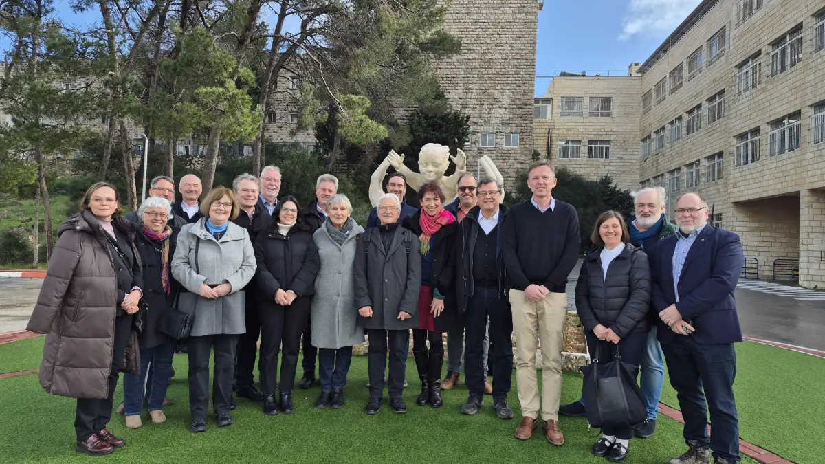 Die Delegation des Jerusalemvereins, die im Januar 2026 das Westjordanland besucht hat.
