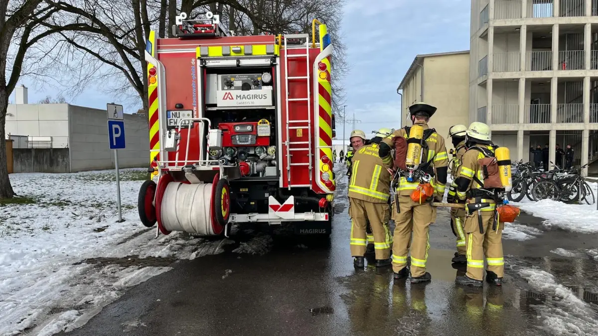 Brand in der Neu-Ulmer Obdachlosenunterkunft