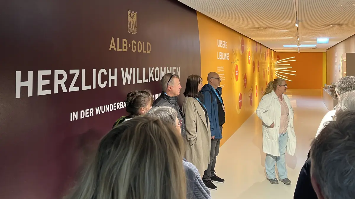 Mehrwerttour der Südwest Presse Neckar Alb beim Nudelhersteller Alb-Gold in Trochtelfingen