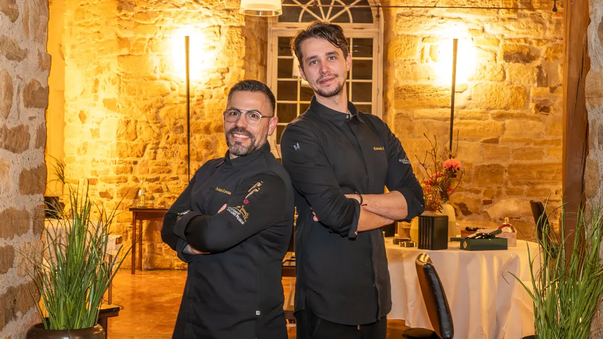 Italo-schwäbische Teamarbeit: Küchenchef Daniele Corona (links) und Sous-Chef Ricardo Rossi.