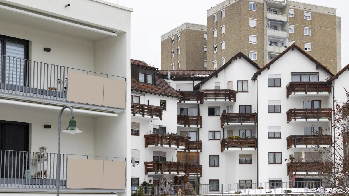 Geislingen, Zensus - Wohnhäuser in der Hinteren Siedlung