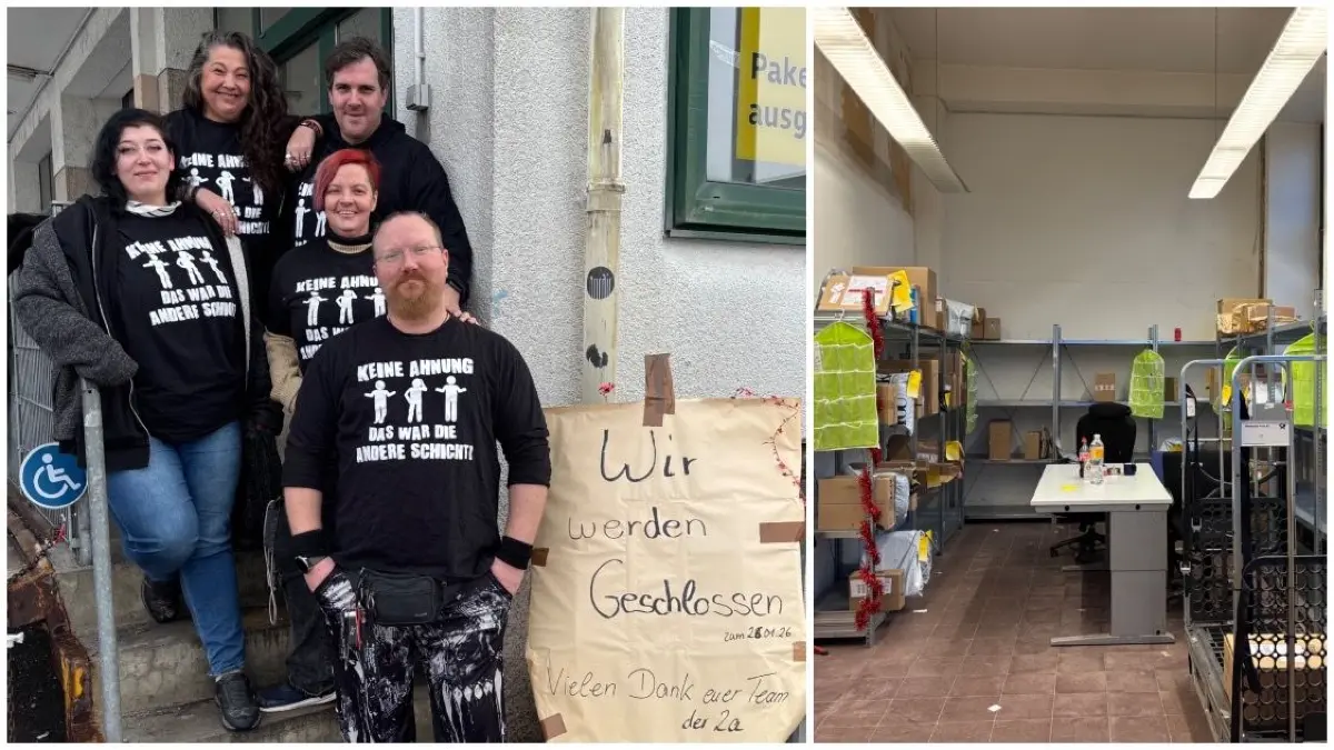 Collage: Ehemalige Mitarbeiter der Paketabholstation am Ulmer Hauptbahnhof wurden nur wenige Tage vor der Schließung der Filiale darüber informiert und gekündigt.