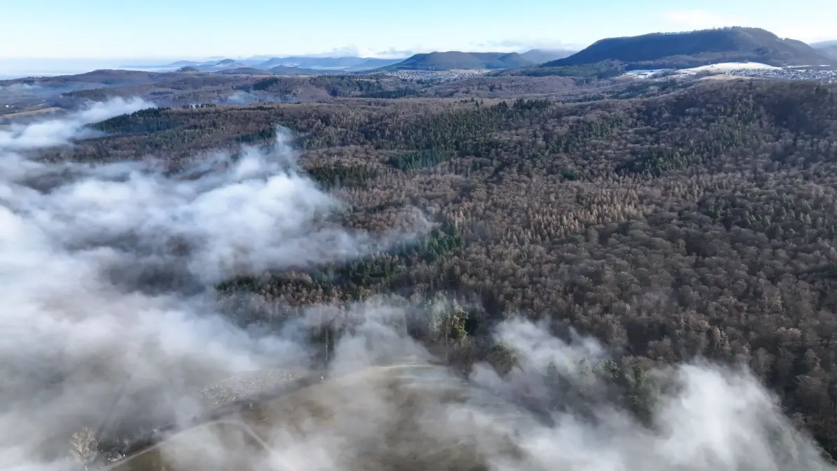 geplanter Windpark RT-TÜ-02 zwischen Nehren, Mössingen, Gomaringen. Blick von Nehren/Schwanholz