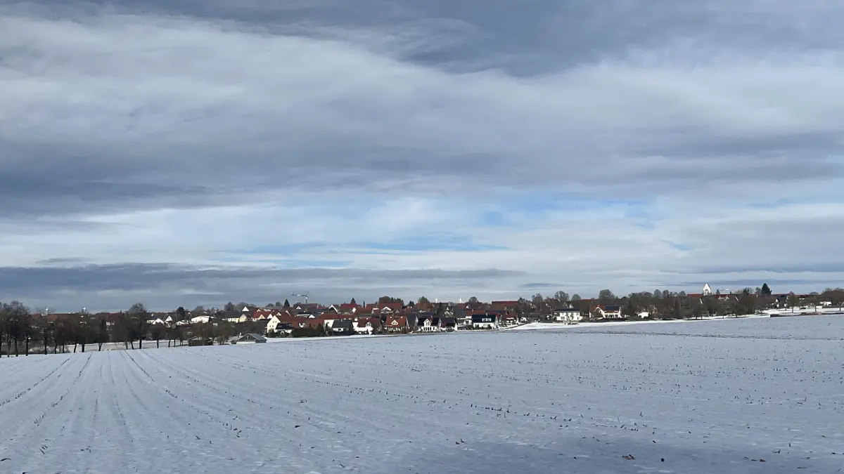 Blick auf Mehrstetten, Januar 2026