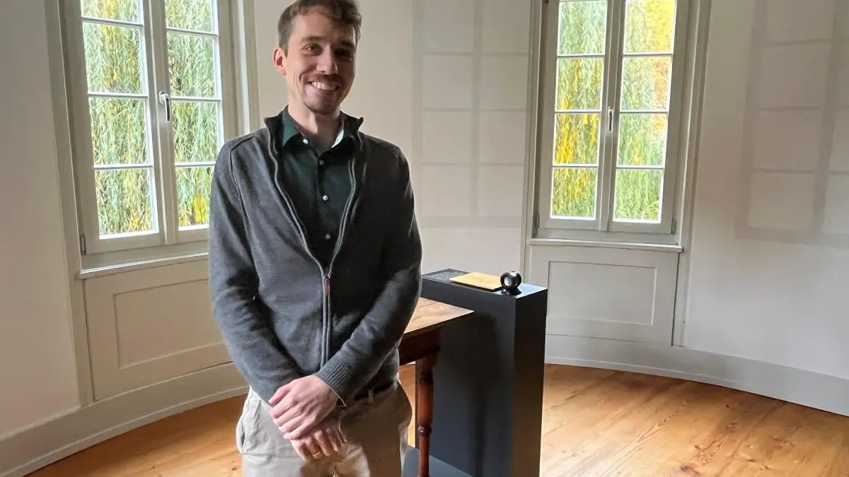 Florian Mittelhammer, hier noch an seiner früheren Arbeitsstätte, dem Hölderlinturm.