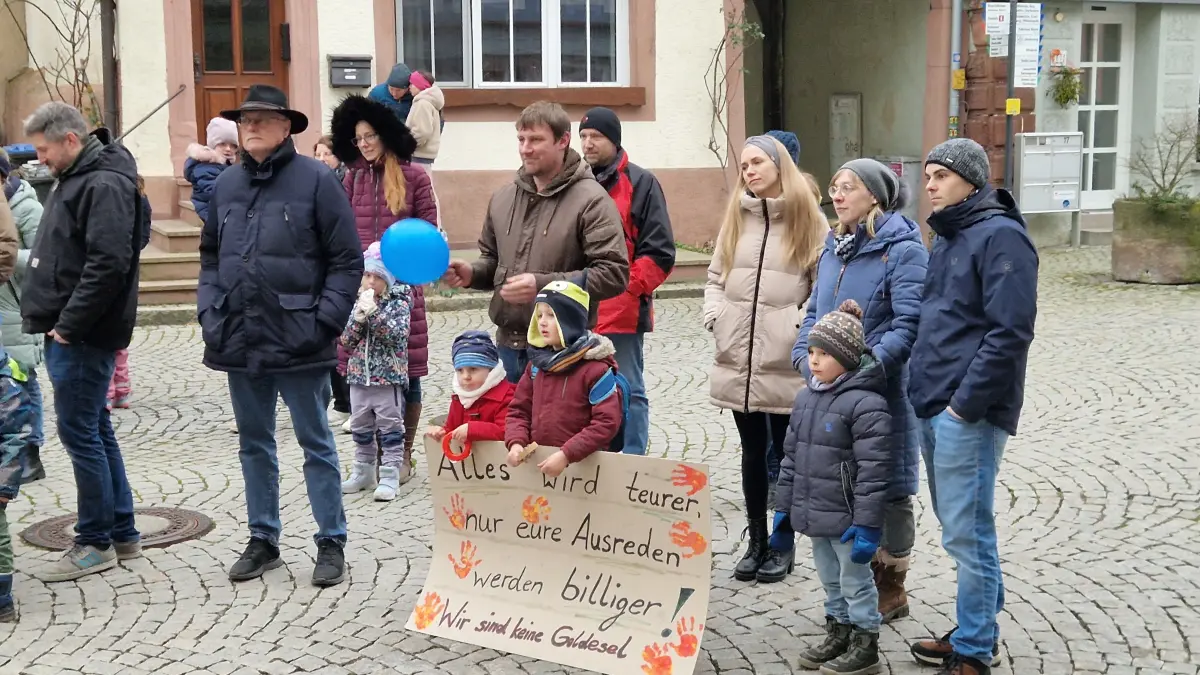Viele Eltern wehren sich gegen eine Erhöhung der Kita-Gebühren. Sie demonstrierten deswegen schon vor dem Horber Rathaus.