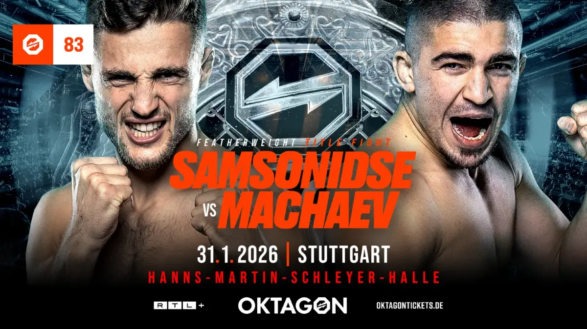 Der deutsche Lokalmatador Niko Samsonidse trifft auf den österreichischen Kämpfer tschetschenischer Herkunft Mochamed Machaev.