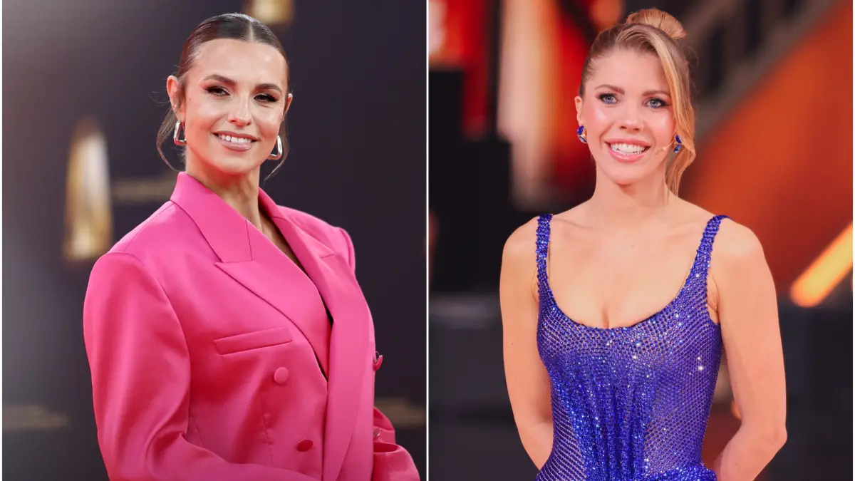 Laura Wontorra (l.) vertritt Victoria Swarovski als Moderatorin bei “Let's Dance”.