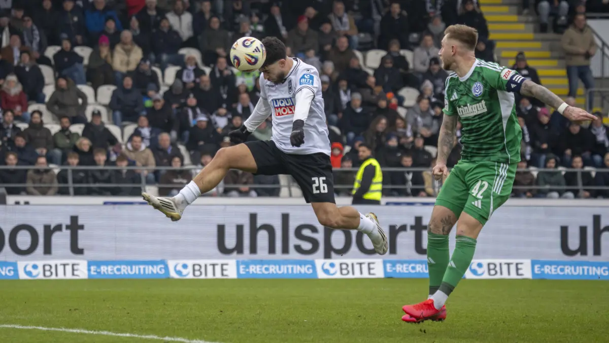 26 El-Zein Abu-Bekir Fußball, SSV Ulm: So war das Heimspiel gegen den MSV Duisburg, Abu El--Zein mit dem Tor