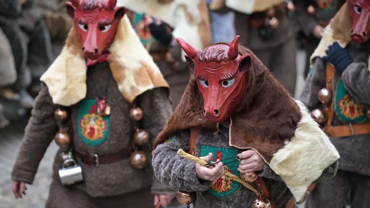 Der Rosecker Fasnetsclub Tübingen beim Fasnetsumzug durch die Tübinger Altstadt 2026