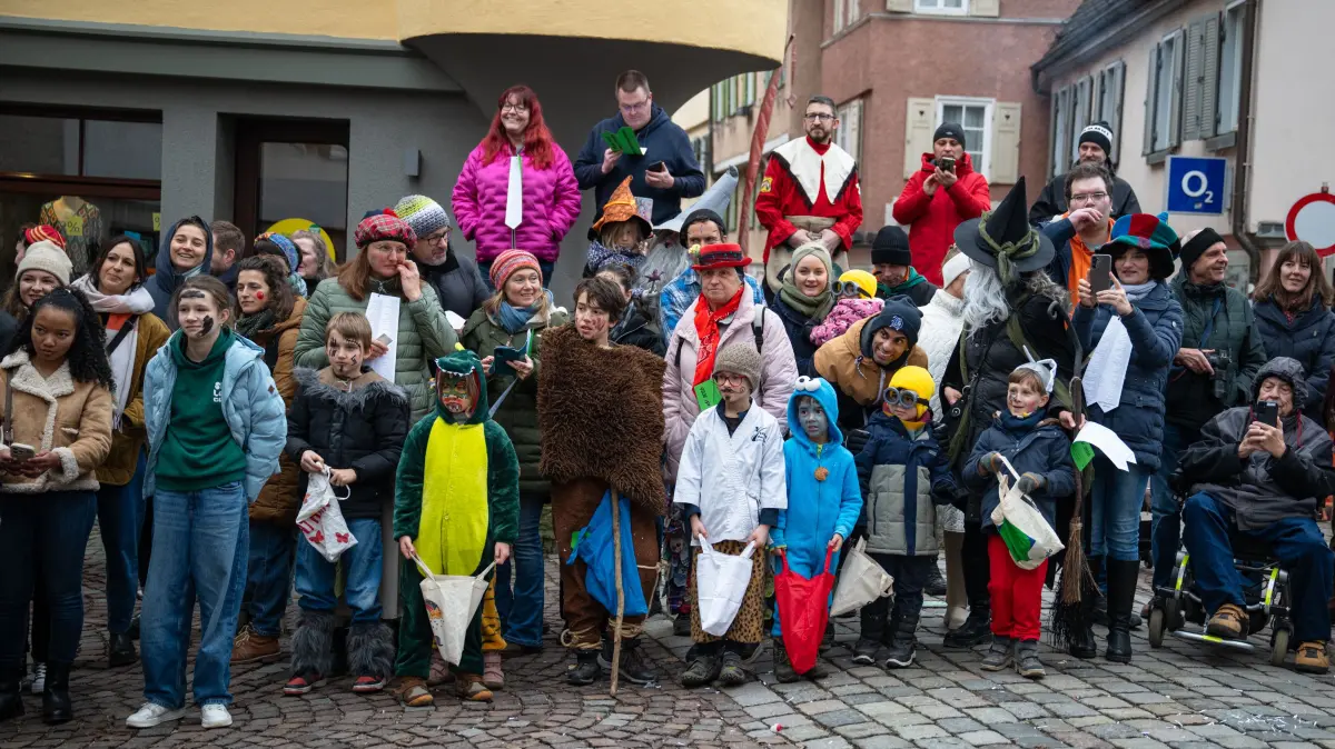 Fasnetsumzug durch die Tübinger Altstadt