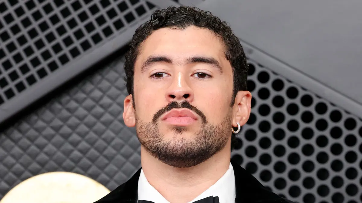 68th GRAMMY Awards - Arrivals: LOS ANGELES, CALIFORNIA - FEBRUARY 01: (FOR EDITORIAL USE ONLY) Bad Bunny attends the 68th GRAMMY Awards at Crypto.com Arena on February 01, 2026 in Los Angeles, California. Amy Sussman/Getty Images/AFP (Photo by Amy Sussman / GETTY IMAGES NORTH AMERICA / Getty Images via AFP)