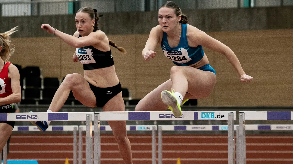Jule Trickel (TV Weilstetten, 60m Huerden Frauen U20, 2284), GER, Leichtathletik, Athletics, BW Hallen Finals , 01.02.2026,
Foto: Eibner-Pressefoto/Stefan Mayer