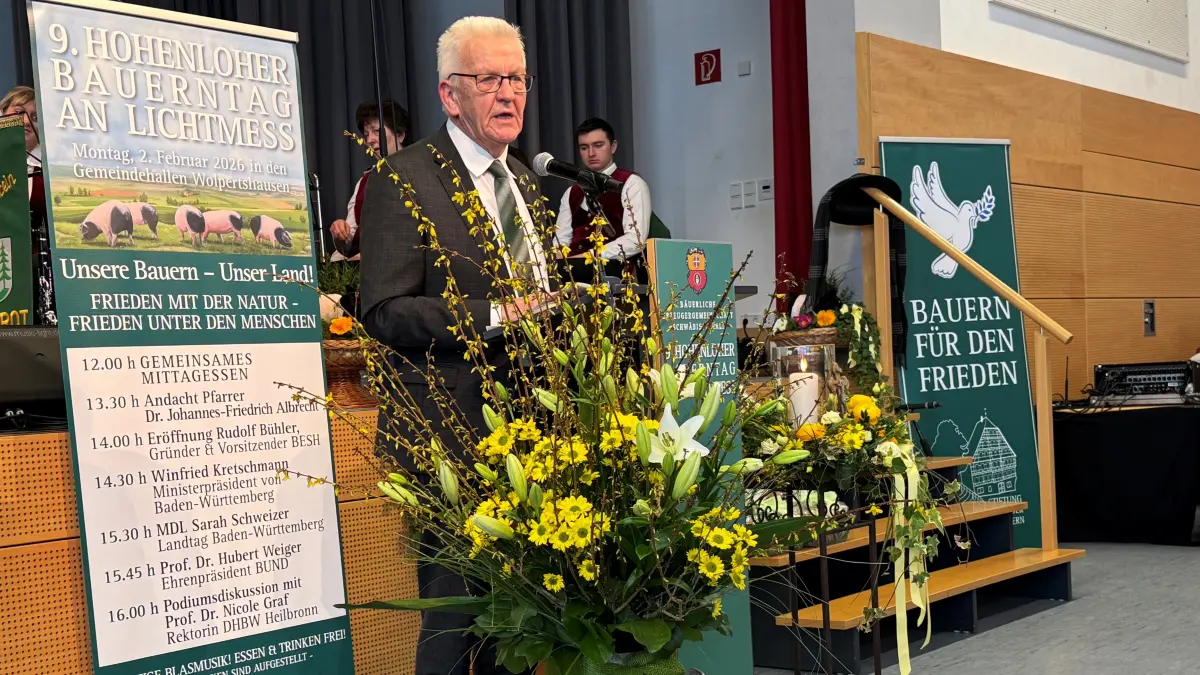 MP Kretschmann beim Bauerntag 2026