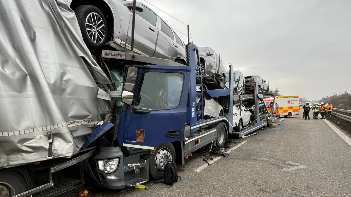 Unfall auf der A6 bei Satteldorf
