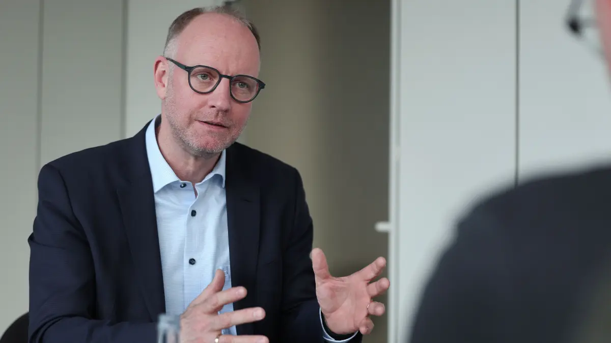 Timm Kern (FDP) im Gespräch mit unserer Zeitung.