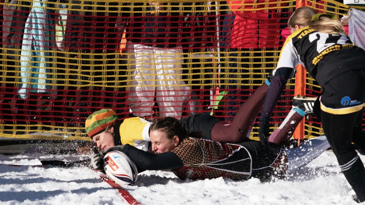 Rugby Tübingen beim Snowrugby Innsbruck