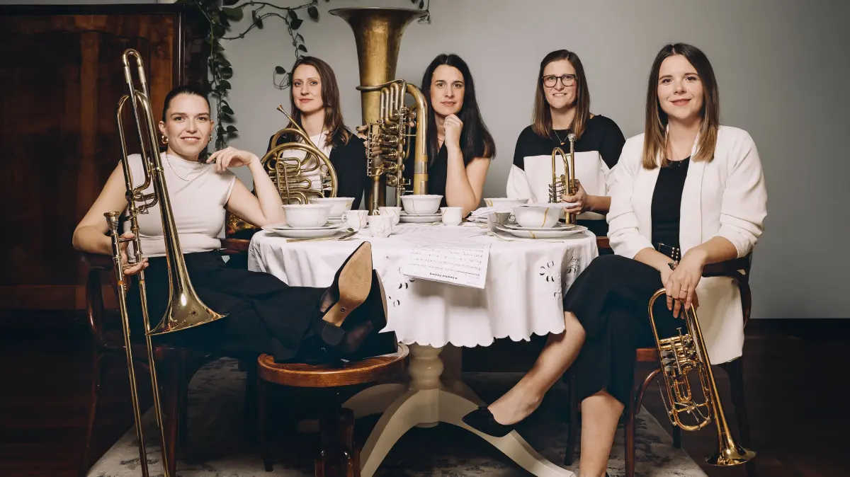 Pressefoto Damenblechbläser-Quintett "quinTTTonic" kommt am 28. Juni zum Hohenloher Kultursommer