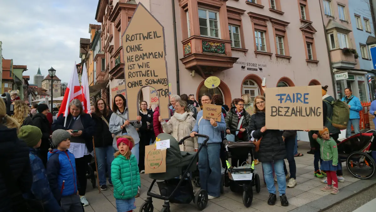 Hebammen Protest Rottweil Kreißsaal